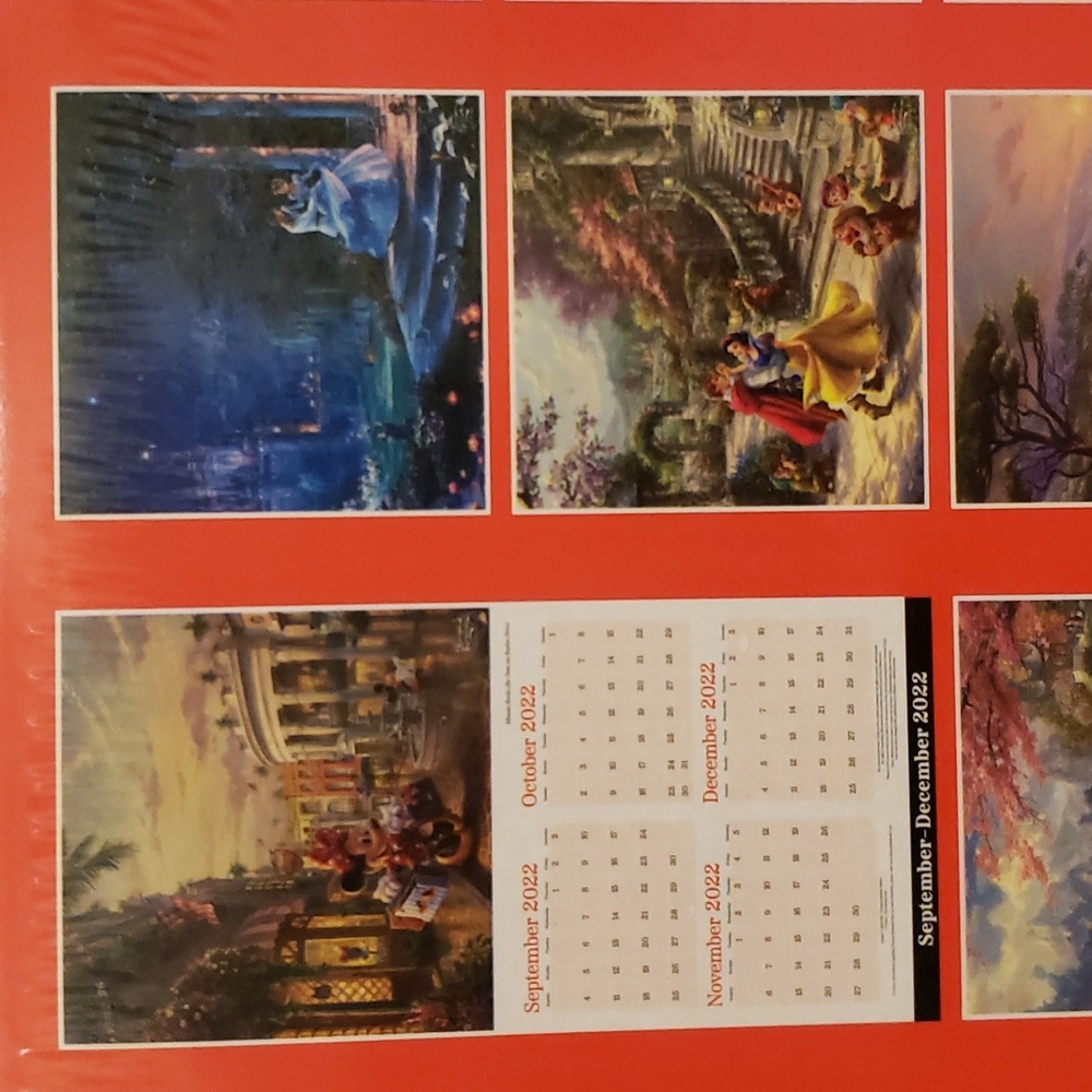 2023 Disney Dreams Thomas Kinkade 16 month wall calendar 12" x 12" - Picture 5 of 12
